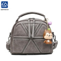 China cute professional women's shoulder bag with cartoon ornament